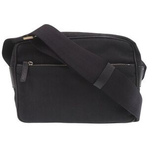 Bvlgari Logomania Canvas Black Shoulder Bag Black 1688 Bvlgari